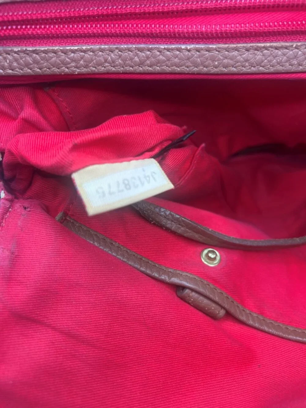 Dooney & Bourke Tan Pebble Leather Backpack Project Bag AS IS